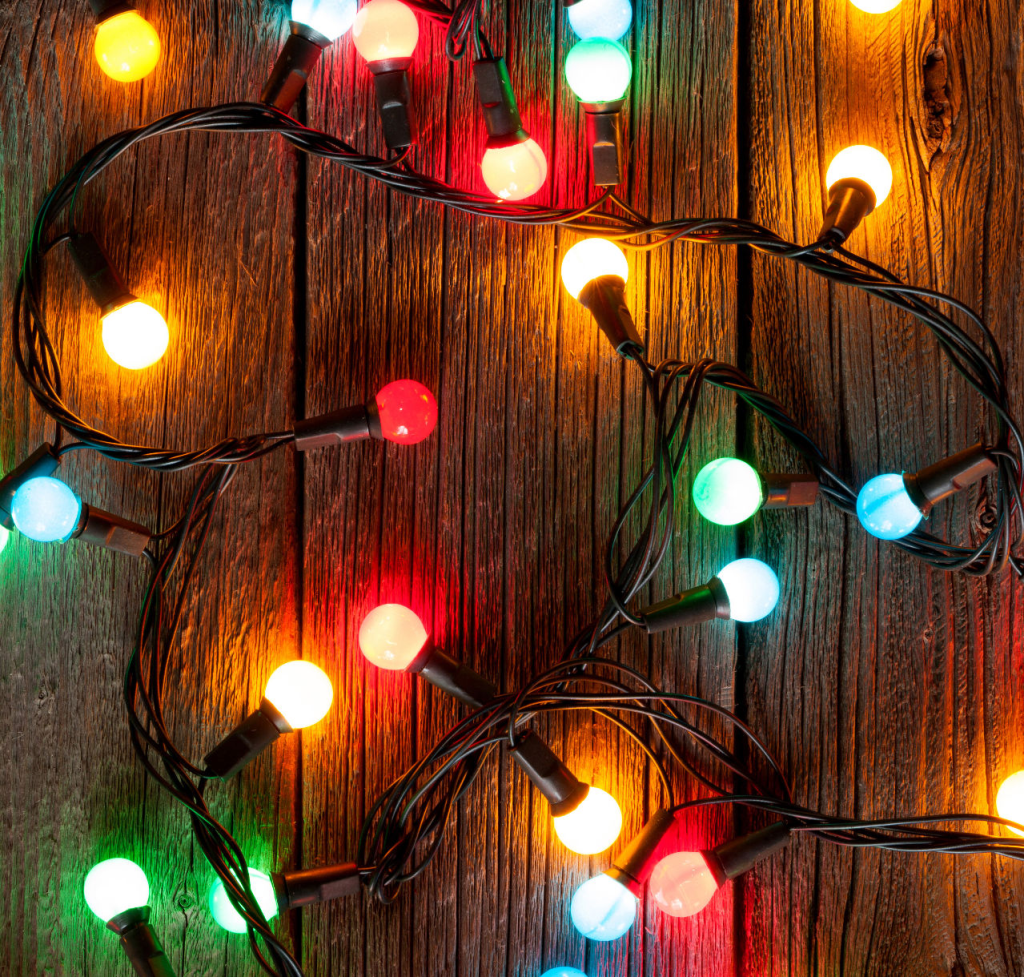 圣誕彩燈的輻照度光譜測量